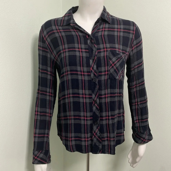 Rails Plaid Button-Up Shirt XS - Picture 2 of 10
